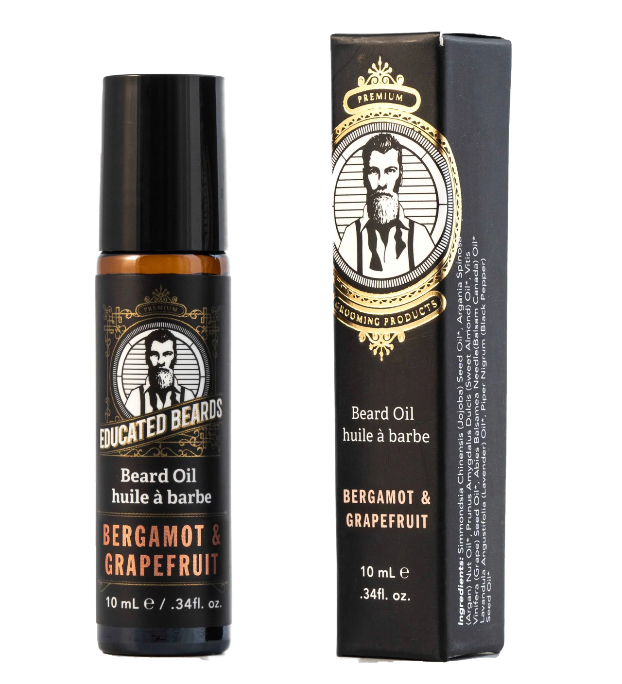 Educated Beard - Beard oil 10ml - Bergamot & Grapefruit
