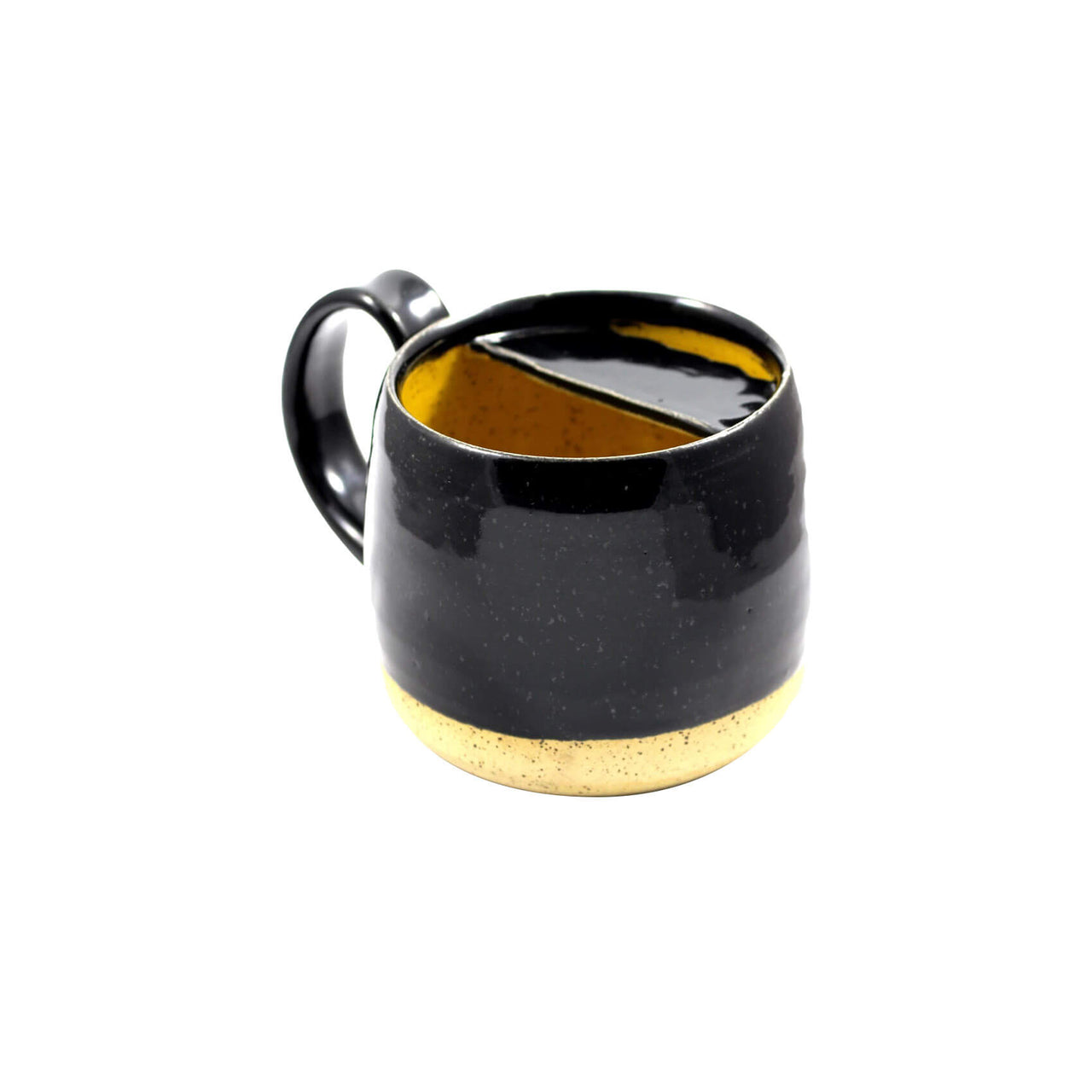 Educated Beards - Hand Thrown Stoneware Mug with Moustache Protector